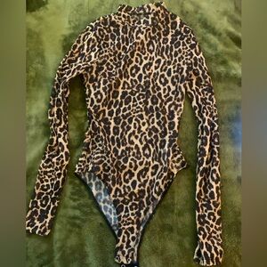 Leopard cheetah body suit